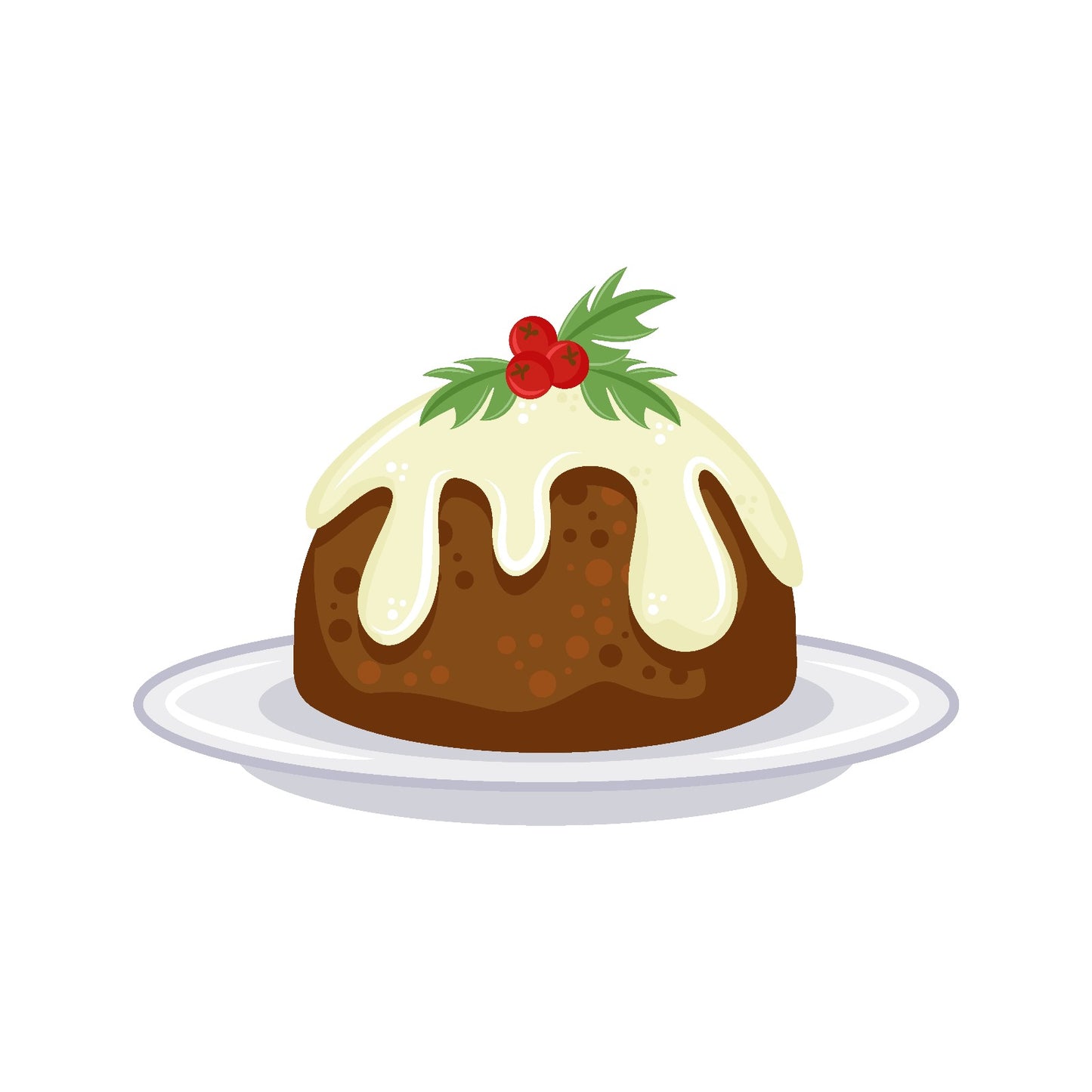 Christmas Card of art of a Christmas Pudding