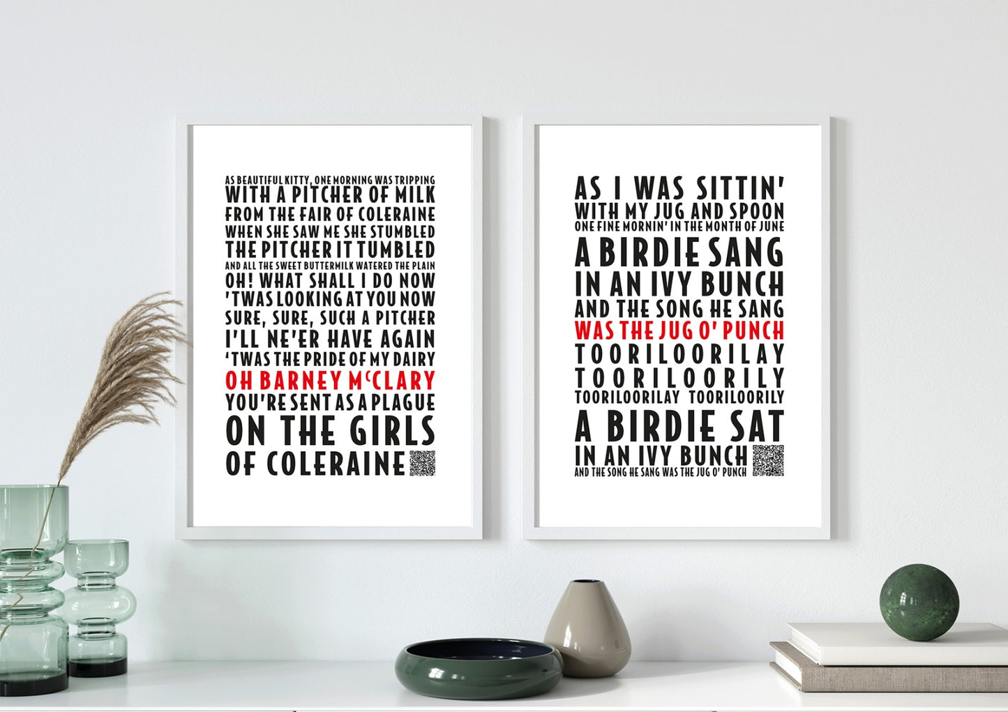 Kitty of Coleraine Lyric Print | Kitty of Coleraine Song Poster | A4/A3/A2/A1