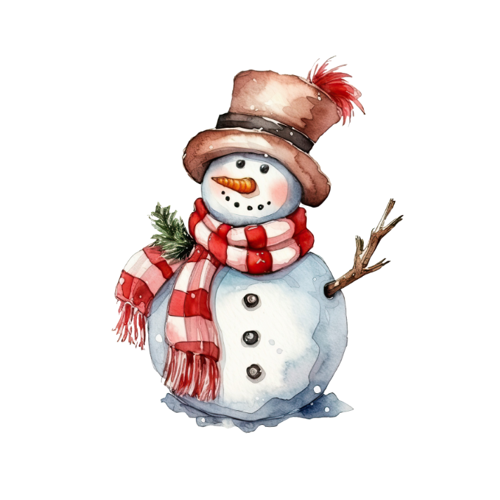 Christmas Snowman Greeting Card - 6 Pack